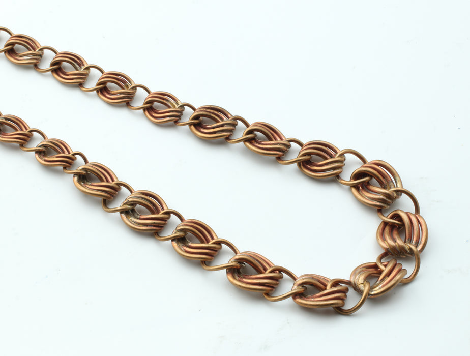 Graduated Brass Necklace 19 To 21 inches 4 Pieces For