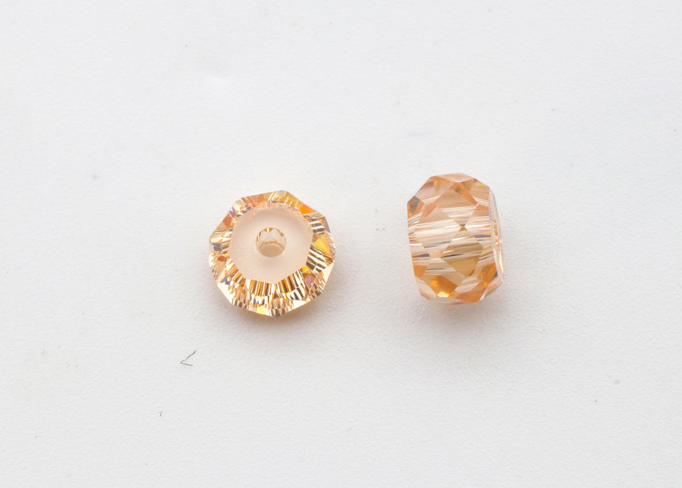 Cubic Zirconia Beads  5.9mm Rondelles  3 Colors Available 72 pieces for