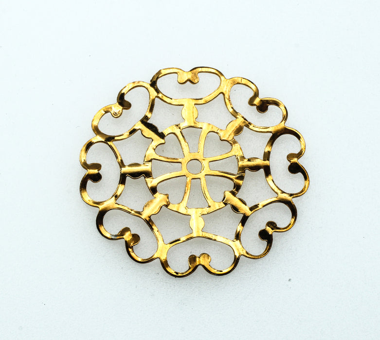 Filigree Stamping 35mm<br>50 Pieces For