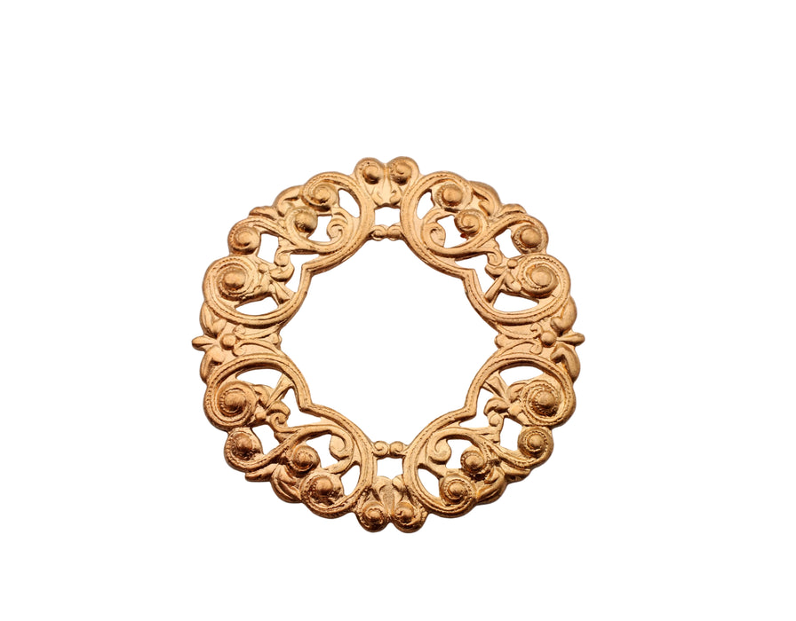 Brass Filligre Stamping <br> 36 Pieces For