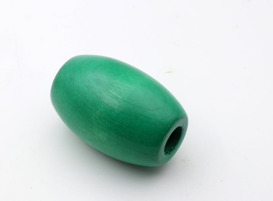Wooden Barrel Beads 53 x 35mm 5 Colors 24 pieces for