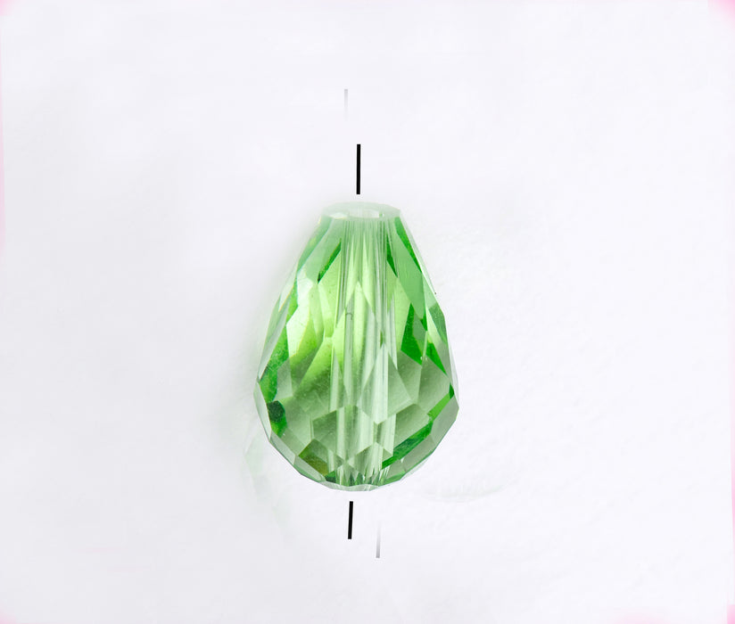 Faceted Machine Cut Pear Shape Beads  12mm x 8mm 2 Colors Available 1 Gross For