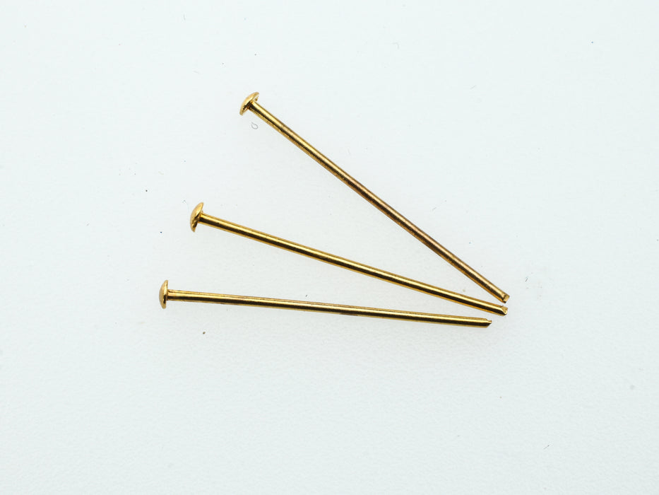 Gold Plated Head Pins 500 Pins For