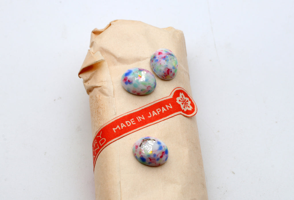 Glass Opal Cabochons<br>10 x 8mm Oval<br>1/2 Gross For