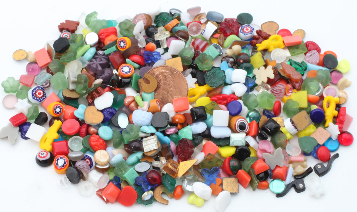 Mini glass Stone Assortment  <br>1/4 Pound For