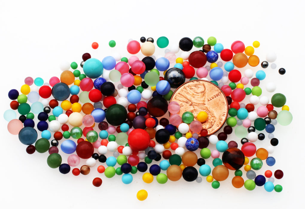 No Hole Glass Balls <br> 1/4 Pound For