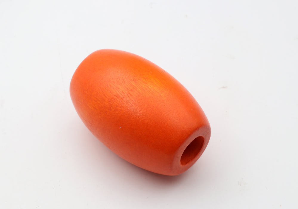 Wooden Barrel Beads 53 x 35mm 5 Colors 24 pieces for