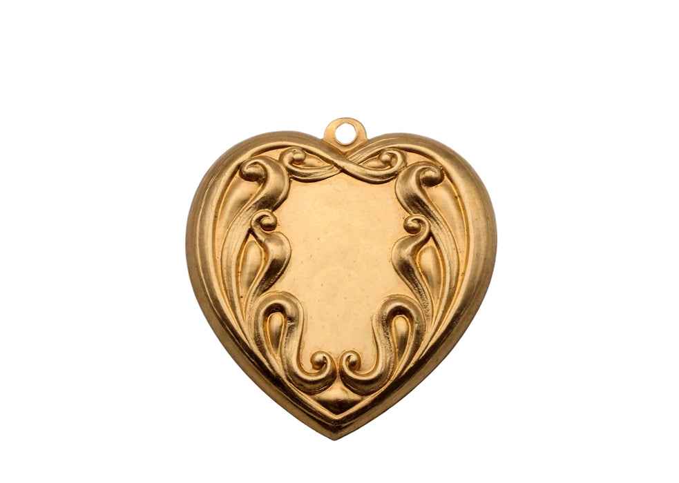 Heart Stamping 30 x 32mm <br>48 Pieces For