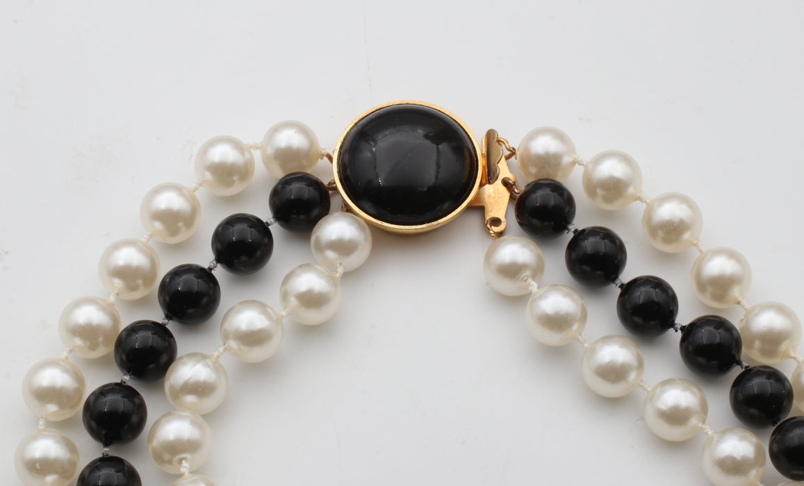 Three Strand Necklace 26 inches <br> 6 Necklaces For