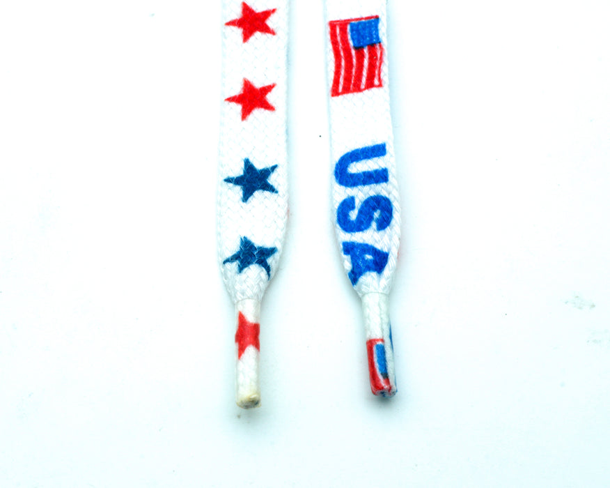USA Shoelaces Two Styles<br>12 Pairs For