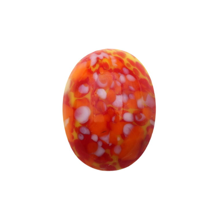 Flat Back Glass Oval  Multi Color  20mm x 15mm  1/2 Gross For
