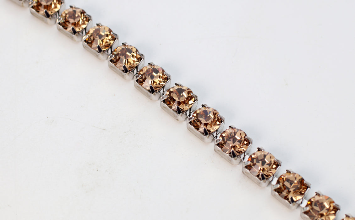 Swarovski Rhinestone Chain<br>29SS Faceted Round<br>4 Feet For