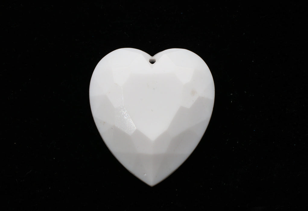 Plastic Heart Pendant 4 Colors 48 Pieces For