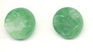 Etched Floral Glass  15mm Jade Green  1 gross for