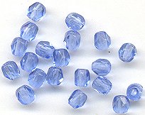 3mm Fire Polished Bead - Sapphire 1 mass for