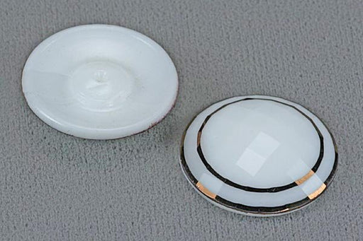Glass Stones  33mm Round  2 dozen for