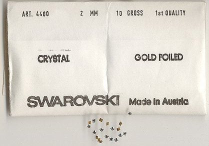 Swarovski ART #4400 Squares  2mm Crystal  1 gross for