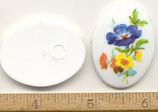 Plastic Limoges  40 x 30mm  3 dozen for