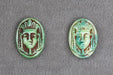 Glass Cameos  Egyptian Theme 16 x 11mm Pharoah  Available in 2 colors  1 gross for