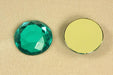 Plastic stone  30mm Round - Emerald  1/2 gross for