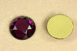 Plastic stone  30mm Round - Amethyst  1/2 gross for