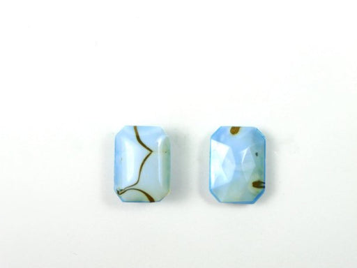 Octagon cabochon 18 x 13mm Light Blue  1 gross for 