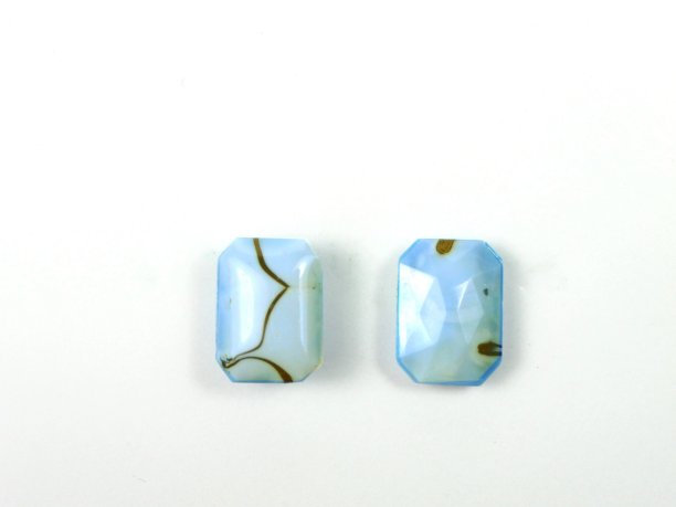 Octagon cabochon 18 x 13mm Light Blue  1 gross for 