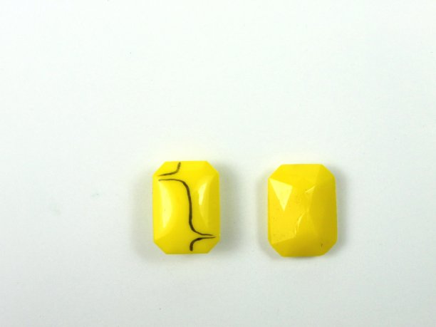 Octagon cabochon 18 x 13mm Yellow  1 gross for 