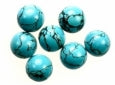 Turquoise  9mm Flat-Back Cabochons  1/2 gross for