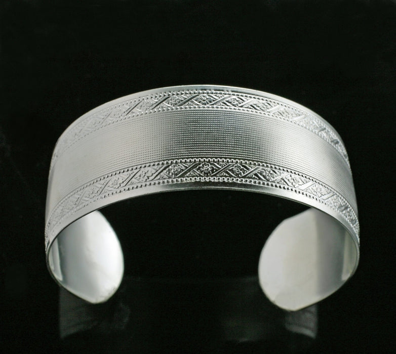 Cuff Bracelet  Matte Silver  6 bracelets for