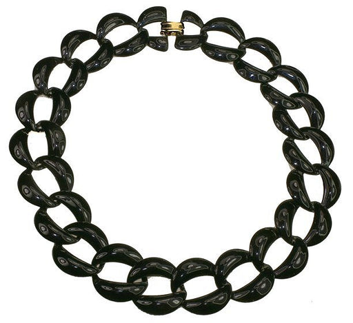 18, Brass - Black Enameled Necklace  3 Necklaces for 