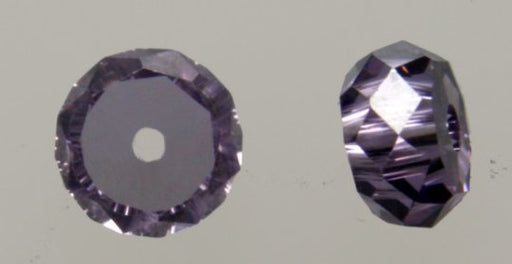 Cubic Zirconia Beads  5.9mm Rondelles  72 pieces for