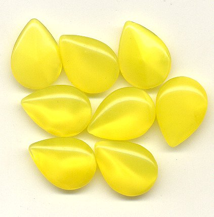 Glass Pearshape  18 x 13mm  Yellow Moonstone  1 gross for