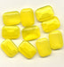 Glass Octagons  25 x 18mm Yellow Moonstone  1/2 gross for