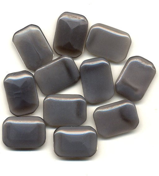 Glass Octagons  18 x 13mm Grey Moonstone  1 gross for