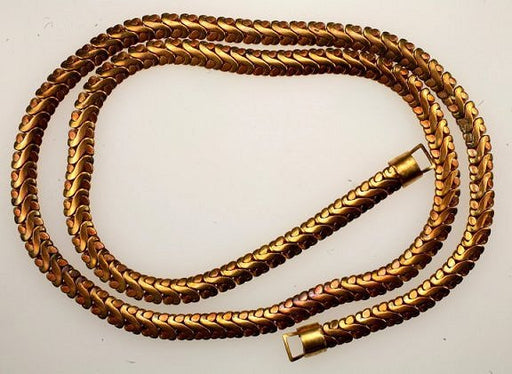 Brass Swirl Chain  29 1/2 inches long  6 pieces for