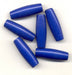 Wooden Tube Beads  51 x 18mm Blue  100 pieces for