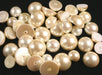 Plastic Pearl Cabochons  Flat-Back Round  Medium Sizes  1 gross for