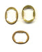 25 x 18mm Flat Back Settings  Raw Brass  1/2 gross for