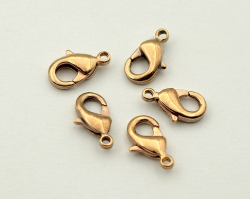 Lobster Claw Clasps  Brass  12 X 6mm  Quantity Discount Available  1 Gross For