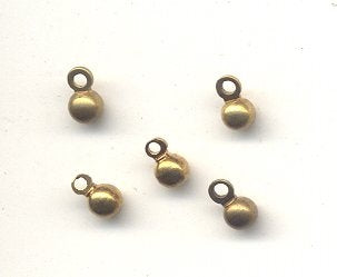 Solid Brass Drops  4.5mm diameter  2 gross for