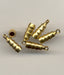 Turned Brass Drops  19mm x 6.25mm  1/2 gross for