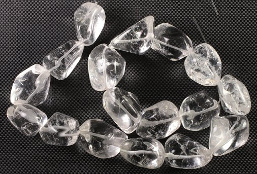 Quartz Crystal beads  16 inch Strands  1 strand For
