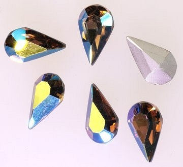 Swarovski ART #4300 Pearshapes  8 x 4.8mm  AB Colors   1 Gross for