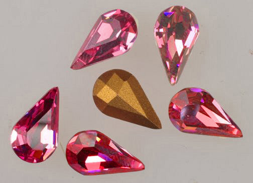 Swarovski ART #4300 Pearshapes  7 x 4mm Gemstone Colors