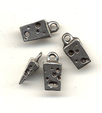 Pewter Swiss Cheese Charms  Lead-Free  1/2 gross for