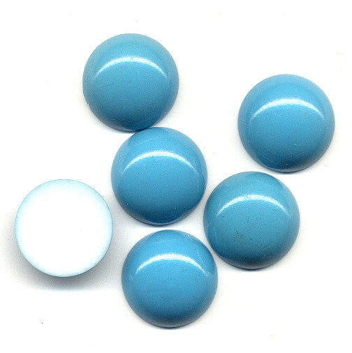 Plastic Cabochons  18mm Turquoise  1 gross for