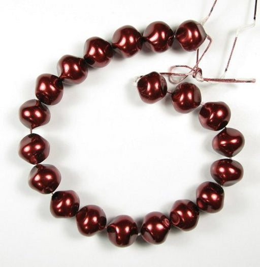 Glass Pearl Strands 18mm beads 2 strands (40 beads) for