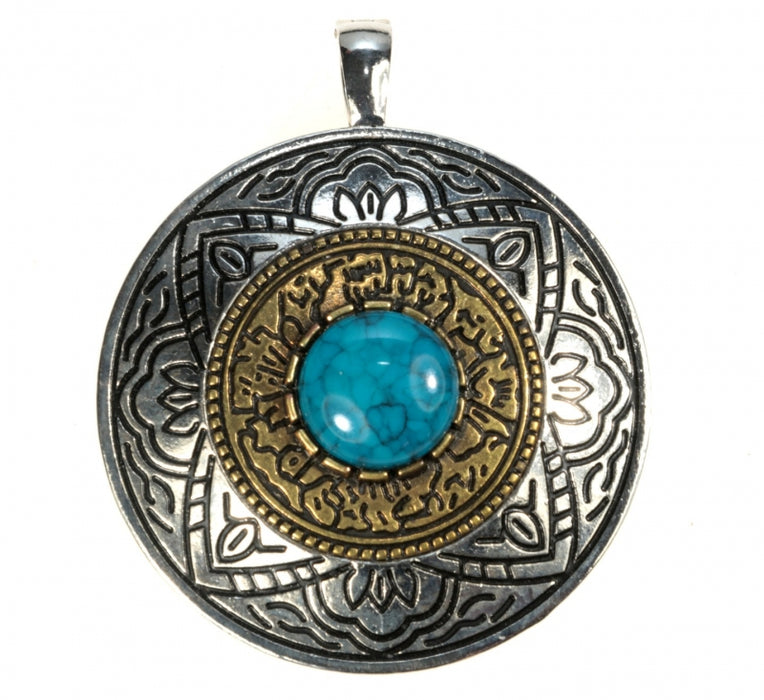 Gemosite Turquoise Pendant  1 For