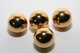 Gold plated brass bead 22mm 48 pieces for
